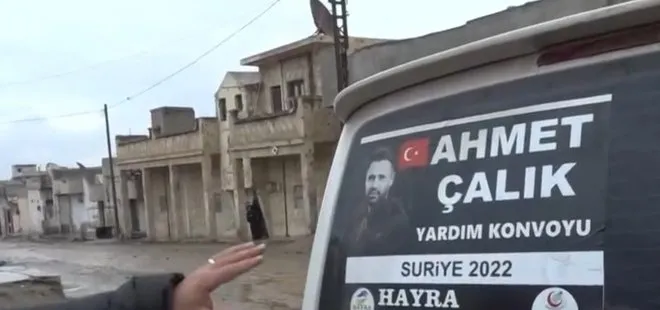 A Haber ekibi Resulayn’da Ahmet Çalık hayır konvoyunu görüntüledi