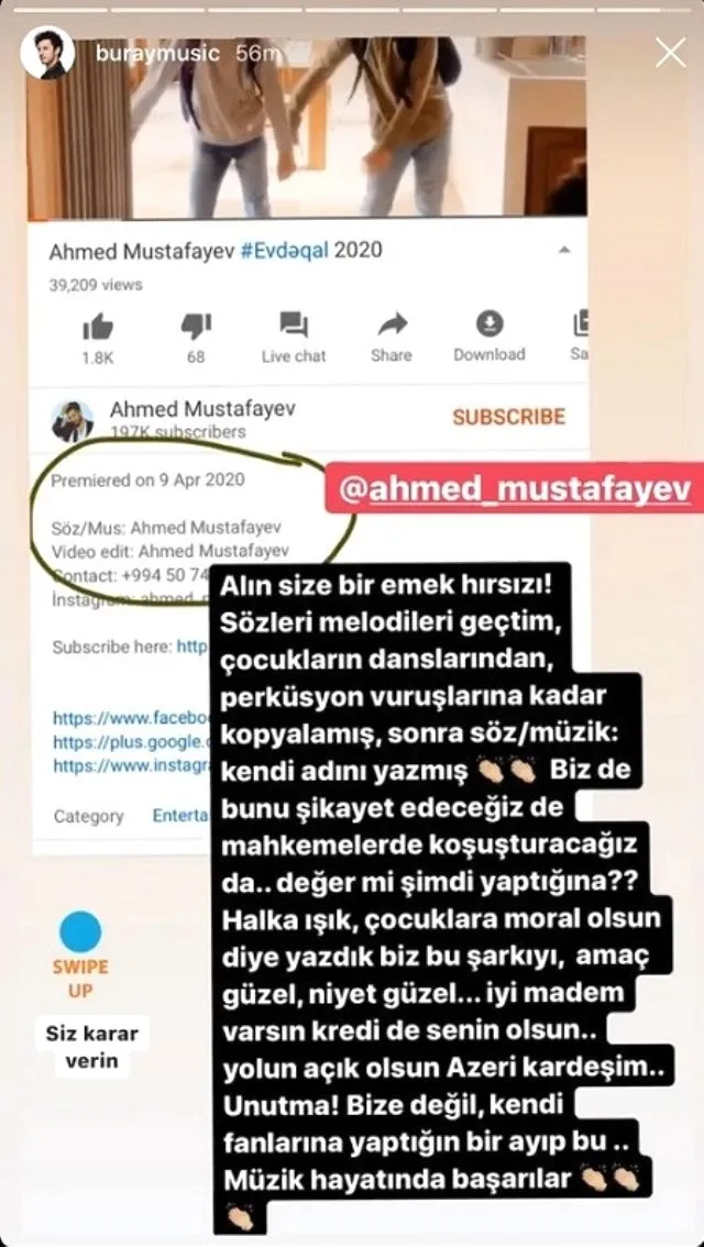Buray şarkısını çalan popçuyu ifşa etti - 1