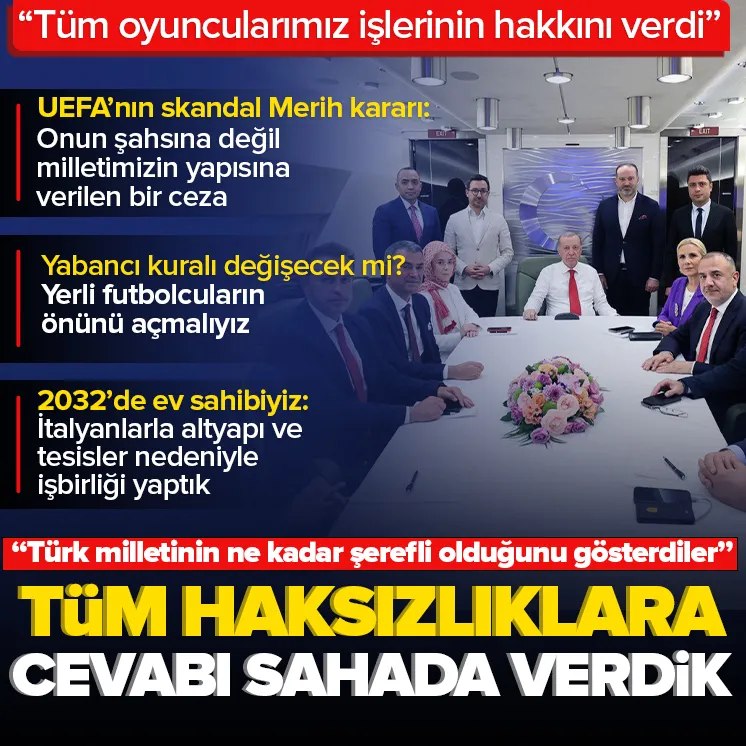 Erdoğan: Haksızlıklara sahada yanıt verdik