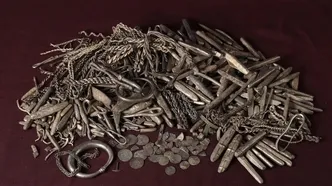 Bahçesinde çalışma yaparken buldu! Toprağın altından 1100 yıllık hazine çıktı