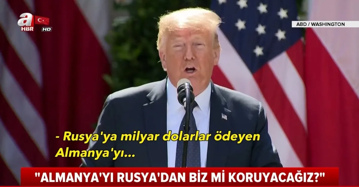 Trump 'Rusya'dan sizi biz mi koruyacağız' Almanya'dan askerlerini çekme kararı aldı |Video