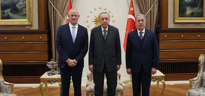 Son dakika:  Başkan Recep Tayyip Erdoğan Türkiye’ye gelen İsrail Savunma Bakanı Gantz’i kabul etti