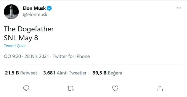 Elon Musk'tan yeni Dogecoin açıklaması: Doge twiti sonrası hareketlendi! 28 Nisan Dogecoin ne kadar oldu? - 1