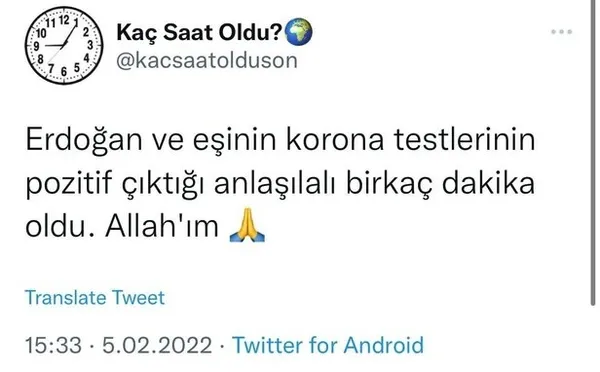 Başkan Erdoğan’ın Kovid-19 testi pozitif çıktı! Sosyal medyanın hadsizlerinden iğrenç sözler