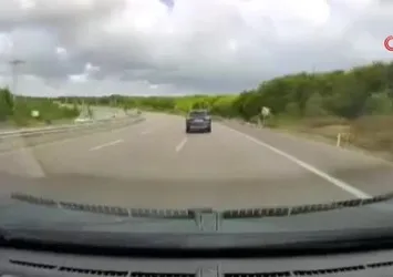 Şile'de otomobil takla atarak savruldu