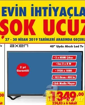BİM aktüel ürünler kataloğu 3 Mayıs! A101 aktüel ürünler kataloğu 2 Mayıs! ŞOK aktüel ürünler kataloğu 27-30 Nisan! 19