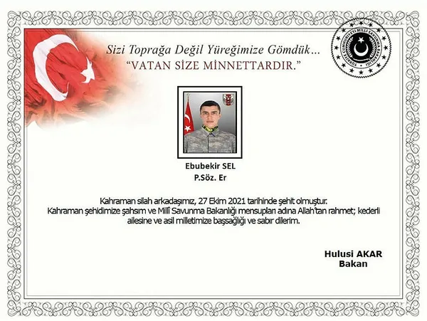 Hakkari'den acı haber! 1 asker şehit oldu - 1