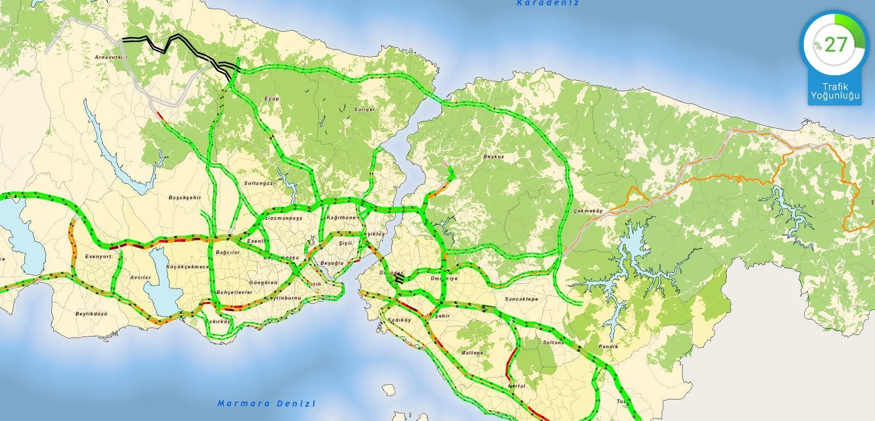 Yavuz Sultan Selim Köprüsü açıldı, trafik rahatladı - 1
