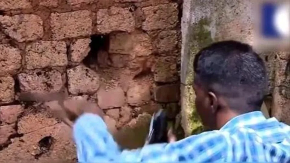 Duvarın içinden çıkan şoke etti! Kimse inanamadı...