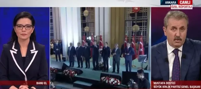Zafer Cumhur İttifakı’nın | BBP lideri Mustafa Destici A Haber’de! İşte seçim gecesine damga vuran karenin hikayesi