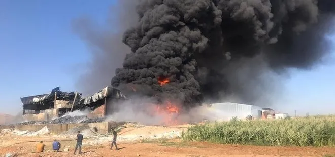 Son dakika: Mardin’de plastik atık fabrikasında korkutan yangın