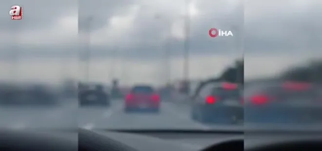 E’5’te makas atan trafik magandası kamerada