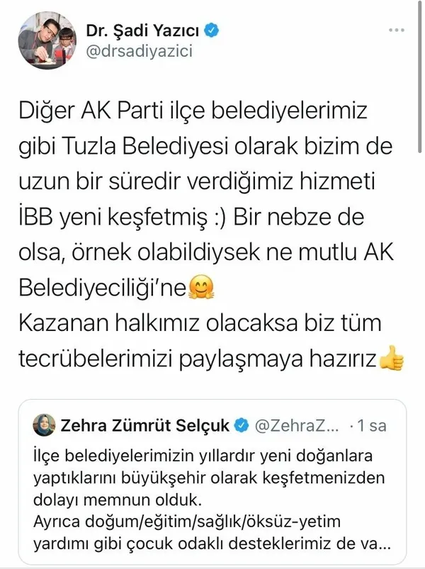 CHP’li İBB Başkanı İmamoğlu, AK Parti’nin 10 yıldır uyguladığı yenidoğan bebek projesini yeniden keşfetti