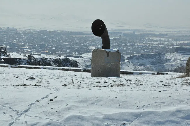 Kars’ta 271 yıllık tabya havadan görüntülendi - 6