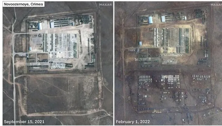 Rusya Ukrayna geriliminde yeni gelişme! Uydu görüntüleri ortaya çıktı! Sınıra asker yığdılar