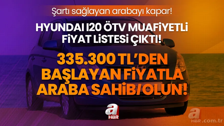335.300 TL’den başlayan fiyatla sıfır araba sahibi olun! Hyundai i20 ÖTV'li ÖTV'siz fiyat listesi çıktı! Şartı sağlayan arabayı kapar! 1