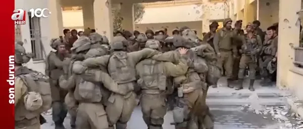 Terör devleti İsrail’in Givati Tugayı Gazze’de okulu üs yaptı! Tepki çeken kutlama görüntüleri