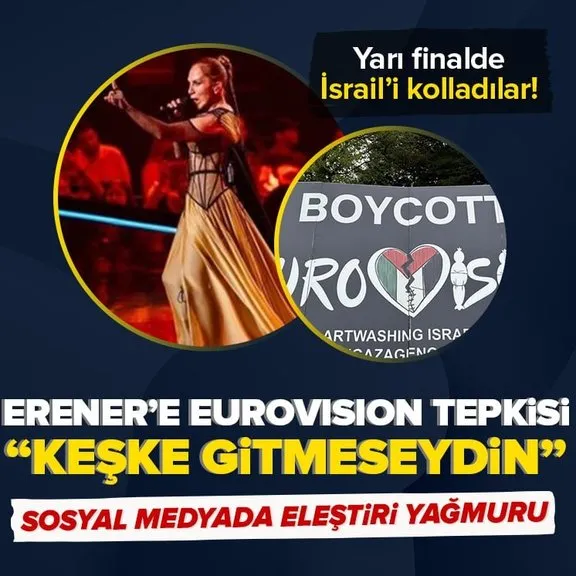 Eurovision yarı finali protestoların gölgesinde kaldı! Konuk şarkıcı Sertab Erener’e büyük tepki!