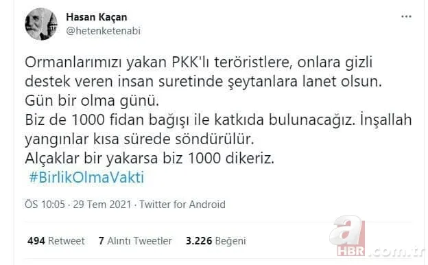 Türkiye yangına karşı tek yürek: Ünlü isimler de destek veriyor! Ormanlara ağaç dikilmesi için büyük kampanya başladı 16