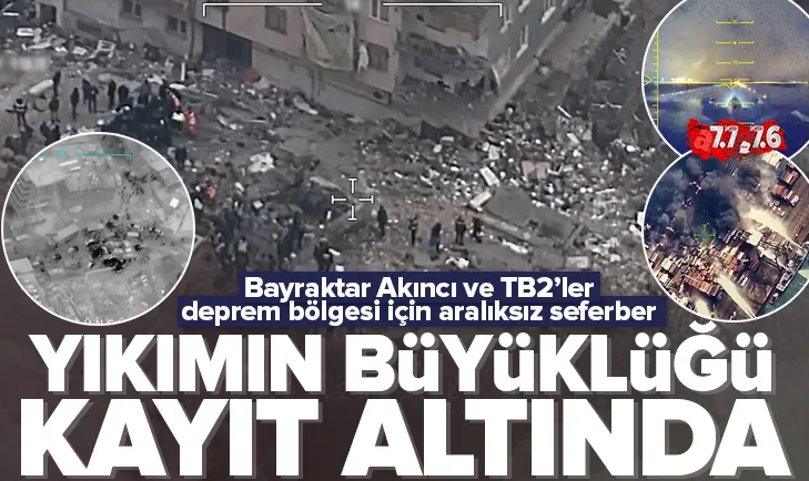 Bayraktarlar deprem bölgesi için seferber