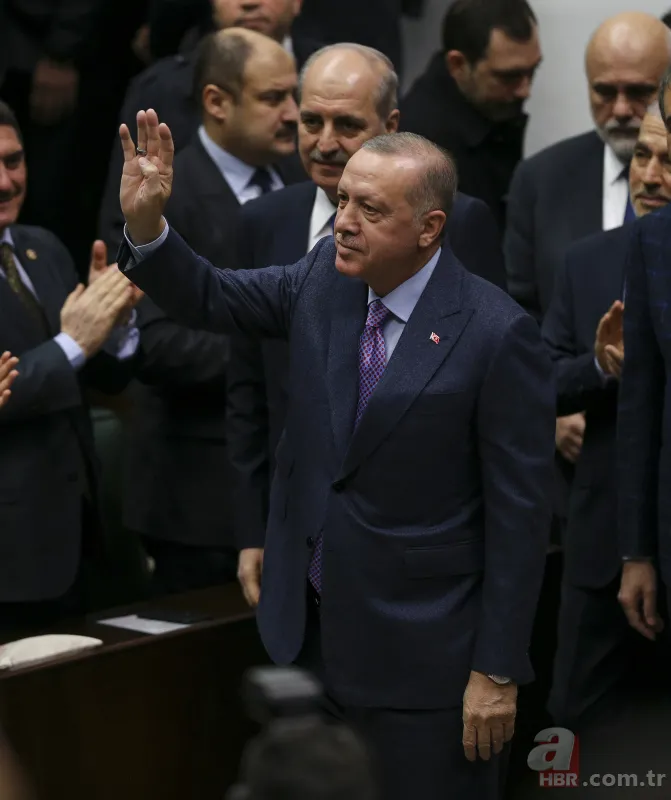 Başkan Erdoğan partilileri selamladı! O anlar böyle görüntülendi... 2