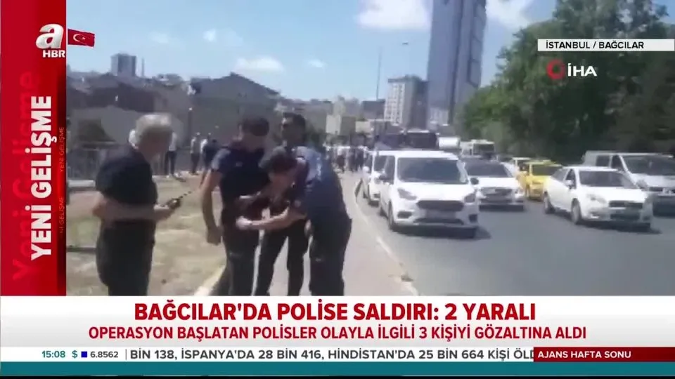 Son dakika: İstanbul Bağcılar’da polise silahlı saldırı! Yaralı polisler var