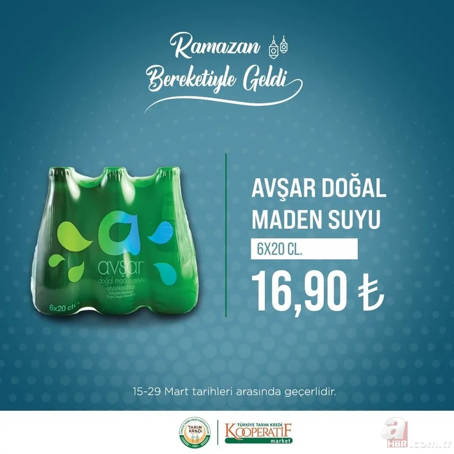 Tarım Kredi RAMAZAN Paketi 2023 | İndirimli özel fiyatlar başladı! Ayçiçek yağı, Güllaç, Tiryaki çay, Hurma, Pastırma... 19