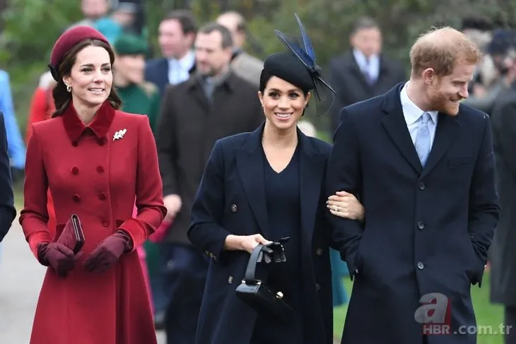 Kate Middleton ile Meghan Markle, Noel kutlaması için yan yana geldiler