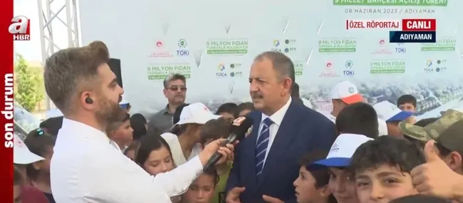 Çevre ve Şehircilik Bakanı Mehmet Özhaseki A Haber’de