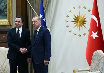 Başkan Recep Tayyip Erdoğan Kosova Başbakanı Albin Kurti'yi kabul etti: Filistin'e aktif destek çağrısı
