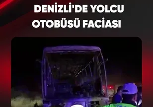DENİZLİ'DE YOLCU OTOBÜSÜ FACİASI