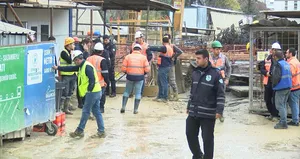 CHP’li İBB’nin metro inşaatında bir işçi yaralandı