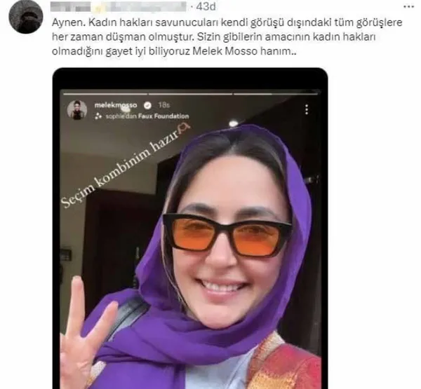 Millete hakaret etti kendisine gelince tahammül edemedi! Savcılıktan Melek Mosso’ya ders! | Bir tepki de hemşerilerinden: Haddini bil