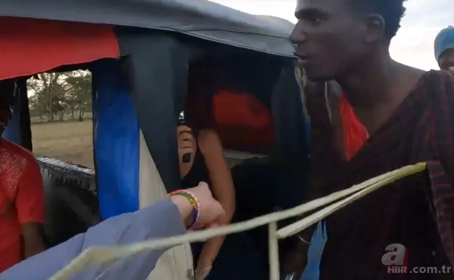 YouTuber Nurgül Türk'e Afrika’da kabileden taciz! "Kaç kız kaç!" 10