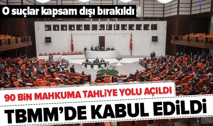 Ceza İnfaz Düzenlemesi TBMM'de kabul edildi