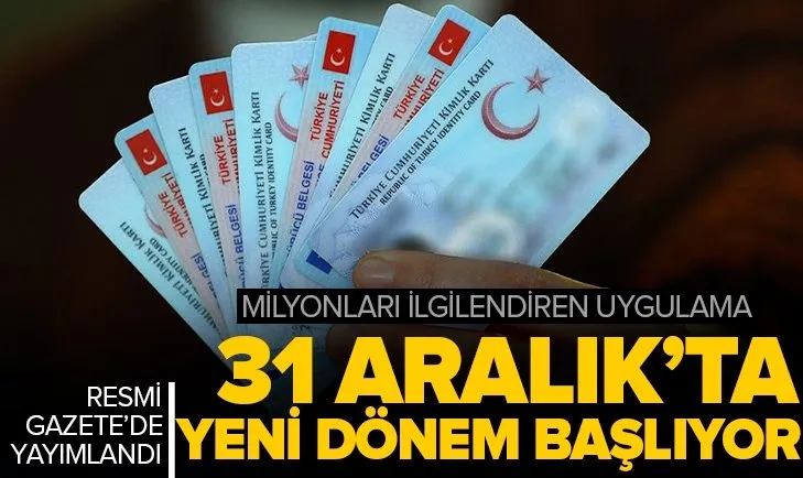 Türkiye genelinde kimliklerde yeni dönem başlıyor! 31 Aralık itibarıyla entegre olacak! E-imza çipli kimlik kartları...