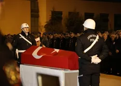 Şehit polis Seçkin Yalçın'ın naaşı memleketi Elazığ'a getirildi