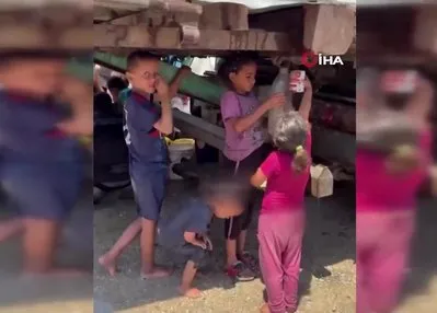 Gazze’de çocuklar kirli suya muhtaç kaldı