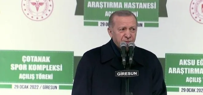 Son dakika | Başkan Erdoğan’dan Giresun’daki toplu açılış töreninde önemli açıklamalar