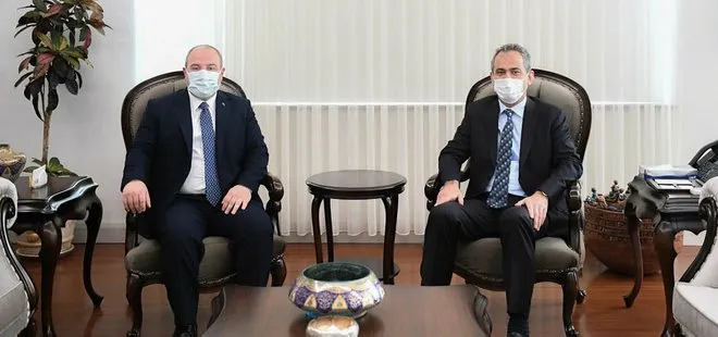 Milli Eğitim Bakanı Mahmut Özer, Sanayi ve Teknoloji Bakanı Mustafa Varank ile görüştü