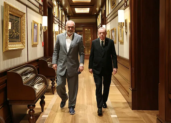 Başkan Erdoğan, Arnavutluk Başbakanı Edi Rama'yı kabul etti - 1