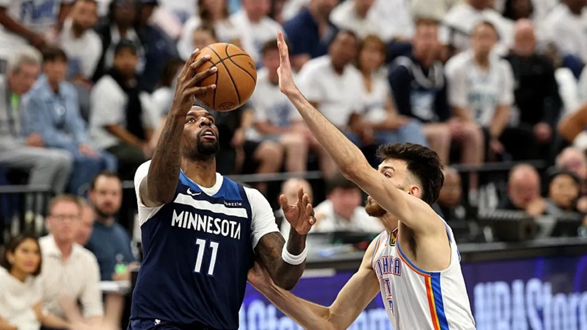 NBA'de Thunder'ı 143-101 yenen Timberwolves seride durumu 2-1 yaptı!