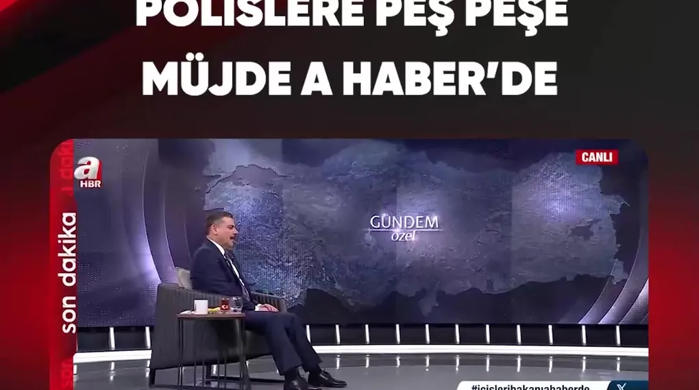 POLİSLERE PEŞ PEŞE MÜJDE A HABER'DE