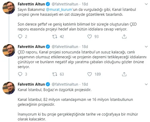 Hükümetten muhalefete Kanal İstanbul ve mega projeler hakkında cevap - 2