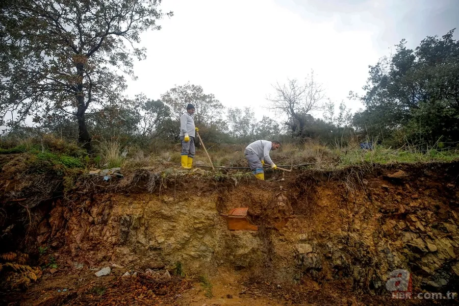 Bodrum'da "lahit mezar" selle ortaya çıktı 5
