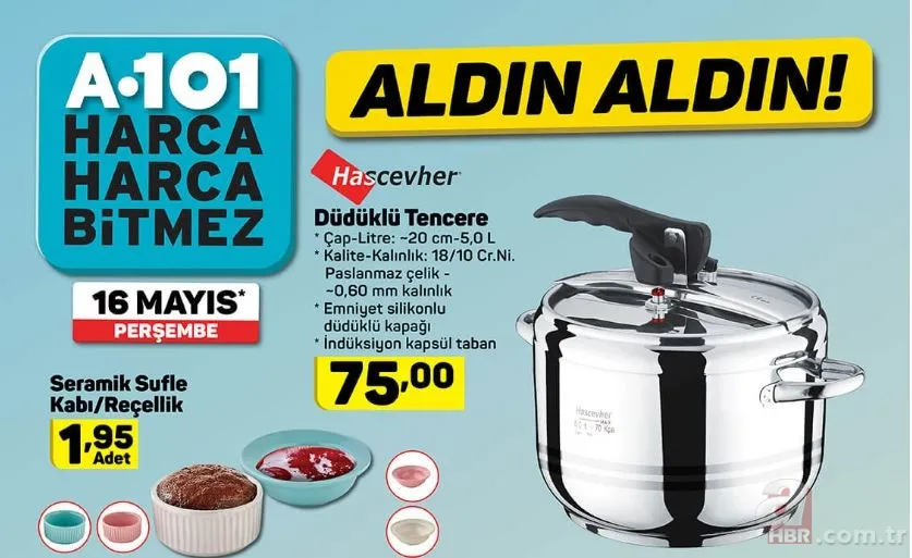 A101 aktüel ürünler kataloğu 16 Mayıs ile farklı seçenekler! A101 indirimli ürünler neler? 21
