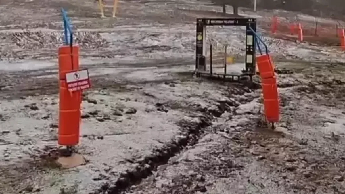 Uludağ'a mayıs ayında kar yağdı