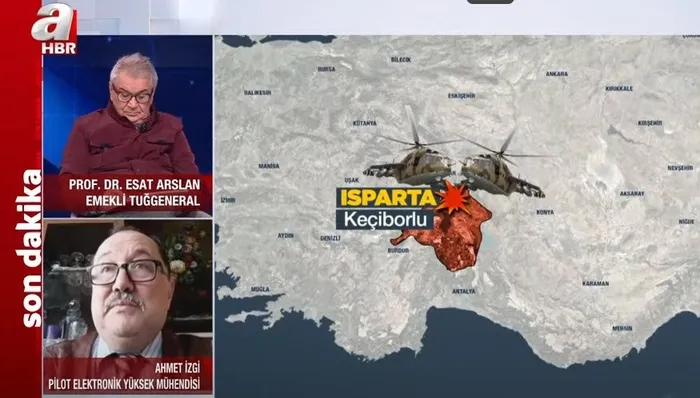 Isparta’da askeri helikopter düştü! 6 askerimiz şehit oldu