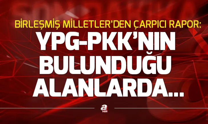 Son dakika: Birleşmiş Milletlerden Suriye raporu