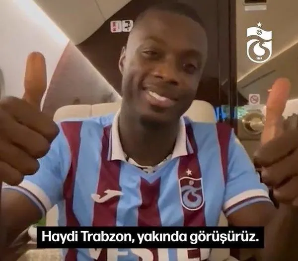 Trabzonspor Nicolas Pepe’yi transfer etti! Gece saatlerinde formayı giydi İstanbul’a indi